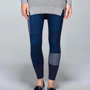 Lululemon Wunder Under Sashiko Patchwork Leggings